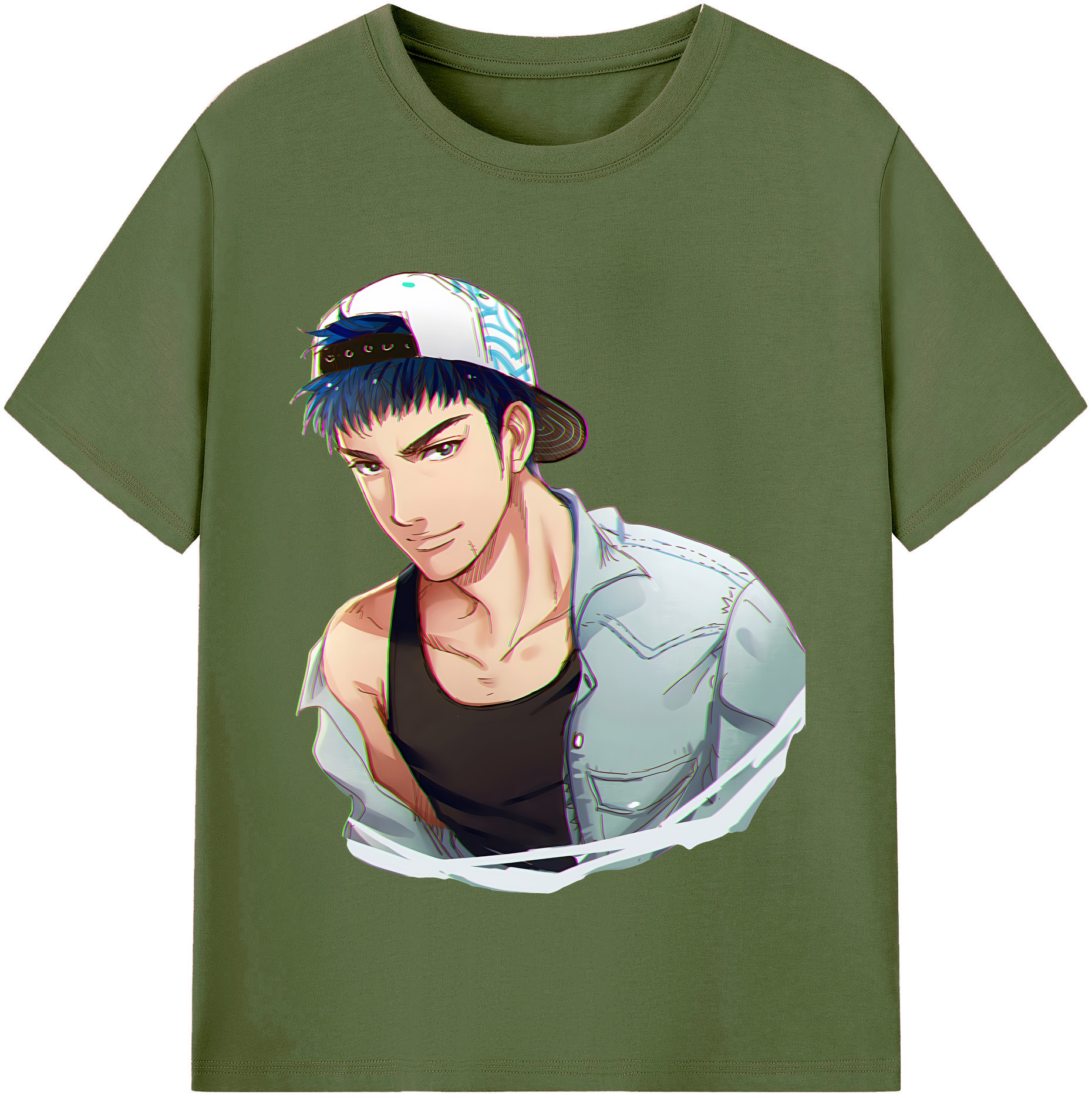 SLAM DUNK／スラムダンク 綿100％半袖Tシャツ（フロントプリント）
